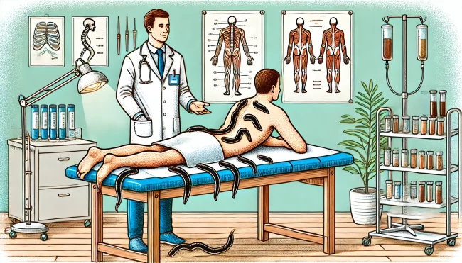 Girudoterapiya-pri-bolyah-v-spine-pomogaet-li-metod